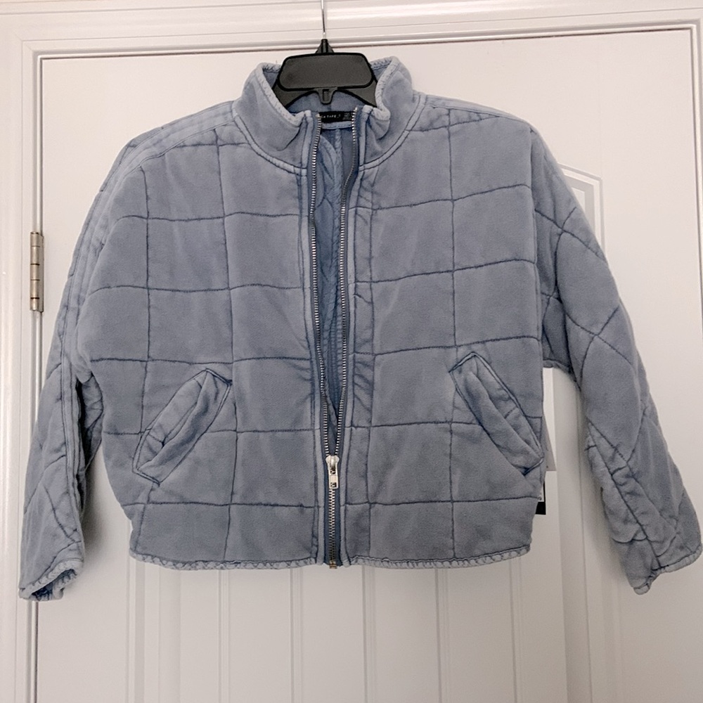 NEW🔥 NWT BLACK TAPE Quilted Mock-Neck Bomber Jacket
